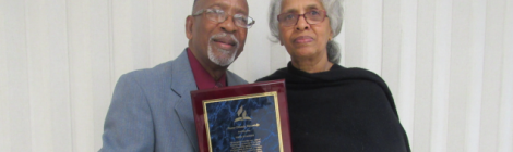 Orlando Moncrieffe (pictured with his wife, Maureen)  recently celebrated his retirement from active ministry  at the University Heights church in Somerset, N.J.