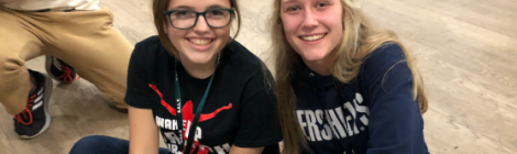 Mountain View Conference's Parkersburg Adventist Academy student Alaina Vill and Pennsylvania Conference's Blue Mountain Academy student Summer Dekle attend SALT.