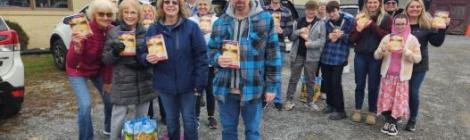 Members of the Williamsport Adventist church pass out Great Controversys
