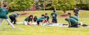 SASDAC Pathfinders pitch a tent to break a world record