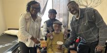Hampton Brings Joy to Sick and Shut-In Members, ‘New Life Church—Where Hope Grows and Love Shows’, Allegheny East Conference, New Life church, Lawrence Suggs, Galdys Suggs, Charles Ridley, Linda Ridley