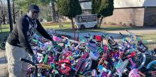 Washington Ghanaian Gives 100 Bikes to Kids, Chesapeake Conference, bicycles, 