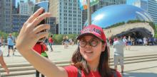 Yuri Hong, a teacher at G.E. Peters visits Chicago for the 2018 Teachers' Convention