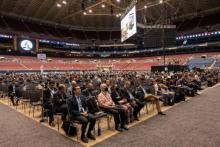 Image of delegates at the 2022 General Conference Session. Image by Tor Tjeransen Adventist Media Exchange
