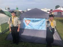 Jeffery Jones and Robin Shafer comprised the smallest Pathfinder club at the recent international camporee.