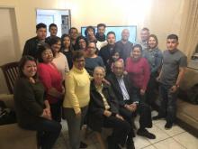 Led by Irene Núñez (third from right), this Vida GPS “Emmanuel” healthy small group of the West New York Spanish (N.J.) church meets weekly. 