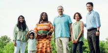  Members from Chesapeake Conference’s Atholton church—Sarah and Anna Singalla, Janet Keng Asare, Pastor Shawn Paris, Jasmin Elliott and Jair Parada—were photographed by Brian Patrick Tagalog in Columbia, Md.