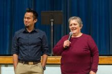 After 31 years, Beltsville's principal, Wendy Pega, is handing over the reigns to Jerson Malaguit. 