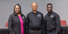 On May 16, delegates to the Columbia Union Conference 29th Quinquennial Constituency Meeting re-elected President Marcellus T. Robinson (center), Executive Secretary Celeste Ryan Blyden and Treasurer Emmanuel Asiedu for the 2026–2031 term.
