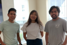 Class of 2020 graduates Gabriel Orellana, Urnaa Uuaganbayar and Bradley Banuag providentially reunited at Highland View Academy after many years.