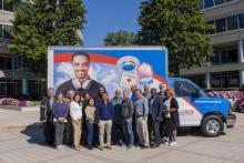 WGTS listeners brought 8,100 pounds of food to the truck at four locations in the region to help provide food for families affected by the government shutdown and the decrease in food benefits.