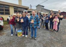 Members of the Williamsport Adventist church pass out Great Controversys