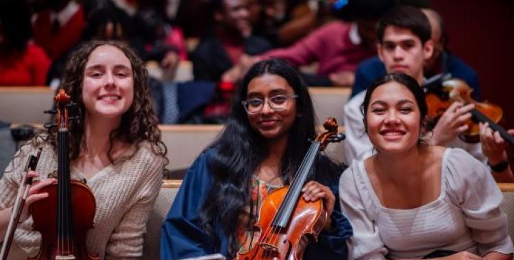 Academy students attend WAU's 2025 MusicFest. 