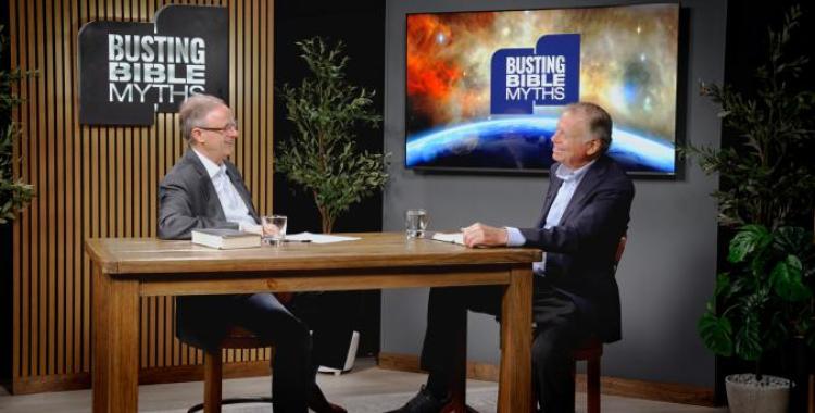 Gary Gibbs, Pennsylvania Conference president, interviews evangelist Mark Finley for an upcoming episode of Busting Bible Myths.