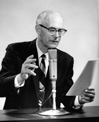 4.	H.M.S. Richards Sr., founder of the Voice of Prophecy, spreads hopeful biblical messages to the world via radio. He started regularly broadcasting biblical messages on the radio 95 years ago.