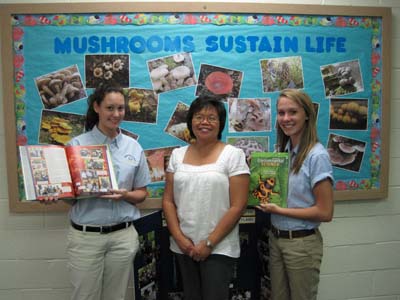 Ophelia Barizo, HVA science teacher, and students Chelsea McMullen and Molly Gavin, were all featured in an environmental science textbook. 